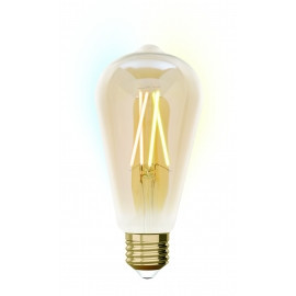 Lamp ST64 E27 Blancs idaux-filament-Amber