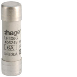 LF406G - Fuse 14x51 GG 6A 690V HAGER EAN: 3250614062490