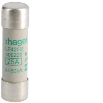 LF425M - Fusible 14x51 aM 25A 690V HAGER Ean:3250614062209