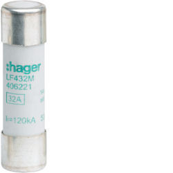 LF432M - Fusível 14x51 aM 32A 500V HAGER EAN:3250614062216