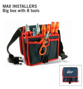 Máximo INSTALLERS - HU000399 - Bolsa con 8 herramientas profesionales HT ITALIA