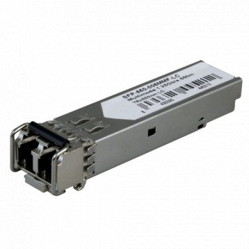Módulo transceptor SFP padrão - Padrão Ethernet 1000Base-SX - Conector de tipo LC Duplex integrado - Distância operacional até 550m - Comprimento de onda de 850nm estável - Taxa de velocidade de até 1.25 Gbps