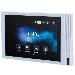 Monitor Android 12.0 para vídeo porteiro - Ecrã IPS de 8" - Áudio bidireccional Crystal Clear | Easy UI - TCP/IP, PoE, WiFi, Bluetooth, SIP padrão - Manutenção na nuvem | APPs de terceiros - Ligação de monitor e placas via Cloud