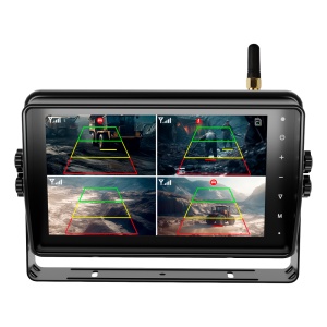 Monitor de ecrã tátil com gravador integrado - 10 polegadas - 4 Canais de gravação - Comunicação sem fio - À prova de água IP66 - Compatível com deteção de IA