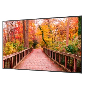 Monitor digital signage 85" 4K - Sinalética digital local USB - Sinalética digital cloud M-Sign (opcional) - Funcionamento 8/7 - Suporte de parede incluído - Android 14