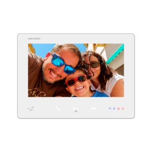 Monitor para videoporteiro - Visor TFT de 7" - Áudio bidirecional e BIM | LEDs de estado - 2 fios HD, WiFi - Ranhura para cartão microSD até 128 GB - Montagem em superficie | Branco