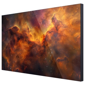 Monitor videowall 49" - Resolução FHD - Brilho 500 nit - Moldura 3,5 mm (A-A) - Funcionamento 24/7 - Orientação horizontal