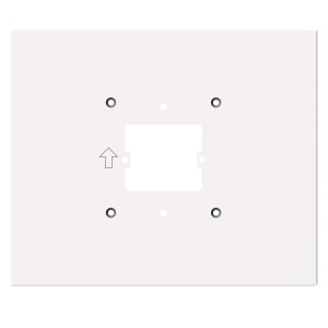 Montaje en superficie - Cubre marcas de instalaciones anteriores - Específico para videoporteros Hikvision - Compatible con monitores DS-KH7x00 - Medidas: 200 (Al) x 240 (An) x 7 (Fon) mm - Fabricado en plástico