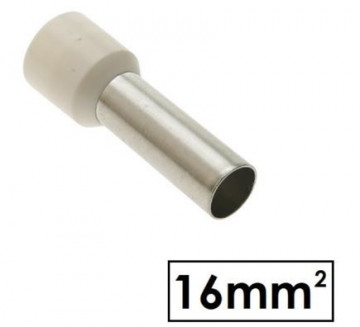 OFIS27C - Einfache Spitze isoliert 16 mm2 Creme (100 Un) Omnium Electric