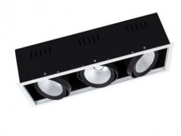OSRAM LEDVANCE - 4058075114005 - Iluminación SPOT MULTI 3 x 30W/3000K FL WT/BK 3*30 W IP20 3*2700 lm