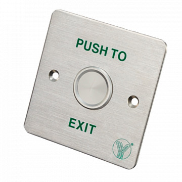 Output button - Piezoelectric type - Apt for outer IP68 - NO/com | Surface embedded or mounted - dimensions 86 (A) x 86 (L) x 20 (p) mm - stainless steel finish