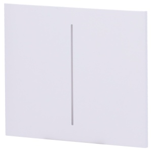 Painel tátil para interrutor duplo vertical - Compatível com AJ-LIGHTCORE-2G-VERT - Retroiluminação LED - Painel central de toque sem contacto - Cor branco - Ajax - LightSwitch CenterButton Vertical