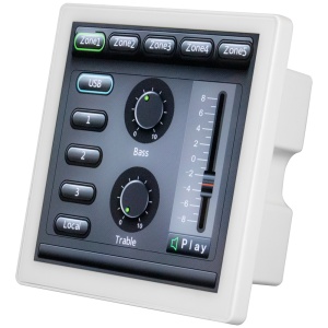 Panel de control inteligente - Programable/configurable - Montaje en pared - Compatible con DSPPA-MAG505 - Ajuste de volumen, ecualizador - Selección de fuente