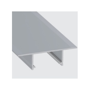 Perfil alum. Linha Design Encastre Gesso 51,6x14,6x3000mm Lacado Branco PLATO