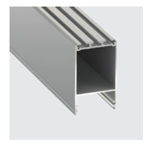 Perfil alum. Linha LUXE Saliente 73x43x2000mm CLARO