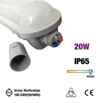 PL -LED20F0660D - IP65 LED 20W 6000K 660x70x70mm Omnium Elektrisch
