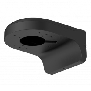 Prise en charge du mur - pour les chambres à dômes - Ajustement pour une utilisation à l'étranger - Couleur noire - charge maximale 1 kg - Câble Câble