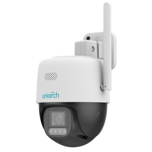 PT WiFi Uniarch IP-Kamera – 5 MP | 4mm Objektiv | microSD 512 GB - Weißes Licht 30 m | WDR 120 dB – Personenerkennung und aktive Abschreckung – Mikrofon | Lautsprecher | IP66