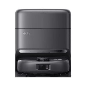 Robot aspirador Eufy C28 - Potência máxima de 15.000 Pa - Base de esvaziamento automático - Limpeza por pressão / navegação laser iPath - Mapas de vários apartamentos - Alexa / Google / Siri