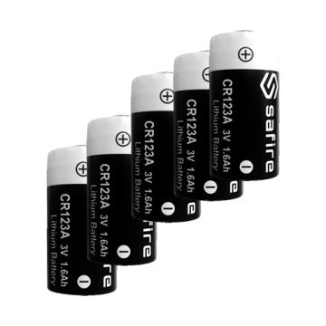 SAFIRE - CR123A Battery Pack - 50 Units - Voltage 3.0 V - Lithium - Nominal Capacity 1600 MAH - Compatible with catalog products