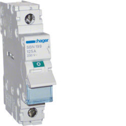 SBN199 - Modular Switch 1p 125A Hager EAN: 3250615510327