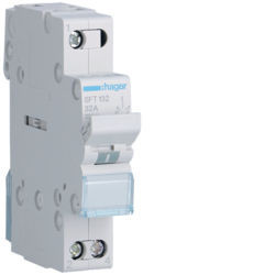 SFT132 - Modular inverter w/zero point, 1p 32A HAGER EAN: 3250615510839