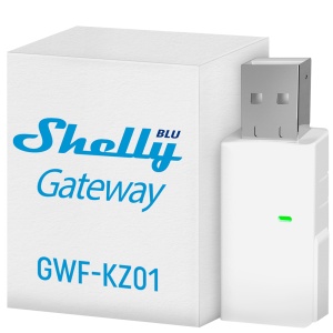 Shelly BLU Gateway (Dongle USB-A) - WiFi 2.4 GHz / Bluetooth - Gateway / HUB - Conector USB tipo A - Adequado para domótica de vivendas - Compatível com Alexa e Google