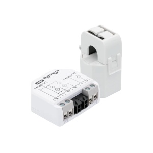 Shelly EM Gen4 + 50A - Medición de 2 canales / Pinza 50A Incluida - Control de contactor mediante salida de relé 2A - WiFi 2.4GHz / Bluetooth / Matter / Zigbee / RE - Soporta AC 110-240V / Medidor de Consumo - Compatible con Apple Homekit / Alexa / Google