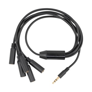 Shelly Splitter 1 para 5 - 3.5mm jack - Multiplica uma entrada Jack em cinco saídas - Ligação Plug &amp; Play sem necessidade de ligações - Compatível com o módulo Shelly compacto - Compatibilidade com sondas do tipo DS18B20 - Tipo de conector físico: Jac