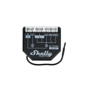 SHELLYWAVE2PM - Módulo cambiar a automatización Z-Ola™ c/ medición de energía 2 canales 10A