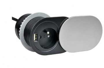 Slide Box - Furniture socket with USB