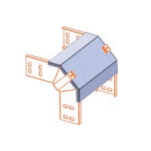 Soflight-CC-TP-C3100-60HDG1-COV CoV. Ext. 90º P / CAM.CABOS 100X60MM GALVAN. Chaud