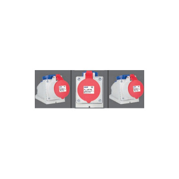 SOFLIGHT - FTI-115+SCHUKO - Tomada Mural Fêmea IP 44 3P+N+T + Schuko 16A 400V