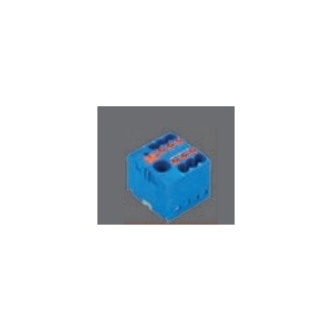SOFLIGHT - SL-BD-BT6/6X2,5AZ - Bloquear de Terminales Empujar-in 6x2,5mm2 + 1x6mm2 Azul 690V