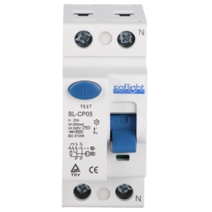 SOFLIGHT - SL-CP05225-10-AC - Cambiar Diferencial 2P 25A 10mA Tipo AC