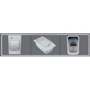 Soflight - SL -CP52004 - Cadre intégrer 4 modules avec porte opaque