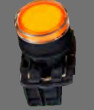 SOFLIGHT - SL-CPB01AW3561-230 - Botão Pressão Plástico Lumin. Amarelo 1NO 230Vac
