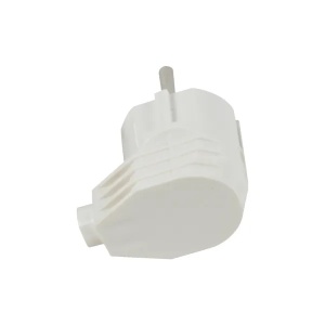 SOFLIGHT - SL-E8150B - Weißer Shuko-Stecker mit seitlichem Ausgang