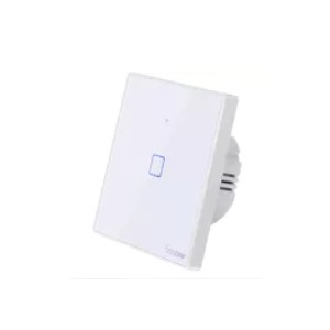 SONOFF T2EU1C-TX - Cambiar (1 Banda) T2 Elegante Wifi+RF tocar em vaso de endosar - Blanco Nieve