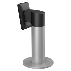 Soporte vertical para tornos - Para dispositivos faciales Hikvision - Compatible con series DS-K1T34x y DS-K1T67x - Orificios de conexión | Rotación de 10º - 196 (Al) x 100 (An) x 100 (Ø) mm - Fabricado en aleación de aluminio
