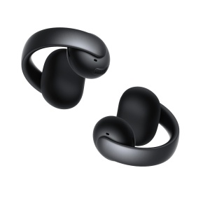 Soundcore Aeroclip Preto - Design open-ear de clip com ajuste adaptativo - Até 32 horas no total, com caixa - Som Hi-Res com driver de titânio - Ligação multiponto Bluetooth 5.4 - Resistência à água e ao suor IP55