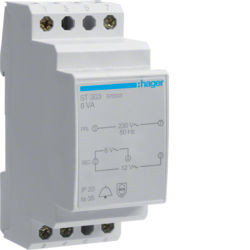 ST303 - Trasferimento. campanello 230V/8-12V 8VA 2M HAGER EAN:3250615703033