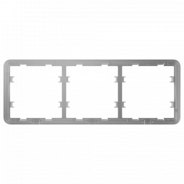 Structure pour trois appareils - Compatible avec: - 2 x aj -sidebutton ou aj -sidecover - 1 x aj -centenbutton ou aj -cenercover - ajax - cadre LightSwitch (3 sièges)
