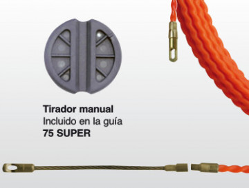 Super helical monofil cable guide interc. Orange 4.5 m/m 15mt.