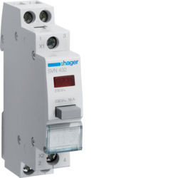 SVN432 - Bot. Presente. diablillo. 2NA+LED encarnado.230VAC HAGER Ean:3250615721983