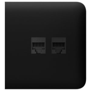 Tampa lateral da tomada Ethernet - Compatível com AJ-OUTLETCORE-LAN-W - Requer moldura AJ-FRAME - Cor preto