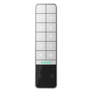 Teclado para exterior IP66/IK08 com leitor RFID - Ativação/desativação total ou em grupo - Autenticação: códigos, leitor RFID ou Bluetooth - Indicação sonora e LED - Controlo dos cenários de automatização - Certificado grau 2
