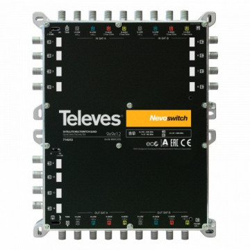 Terminal / cascade MultiSwitch 9x9x12 "F", compatible quad (comprend f.