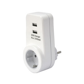 Timer -Typ Typ mit 2x USB -Ladegerät