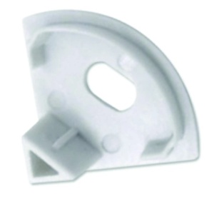 Topo p/ Perfil Alumínio Canto Difusor 90º Branco